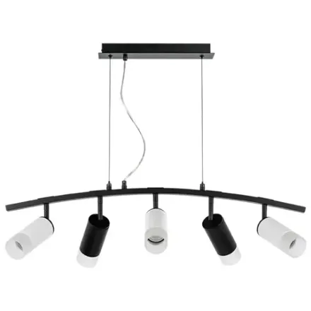 LR7353723631 Люстра RULLO 5х50W GU10 ЧЕРНЫЙ/БЕЛЫЙ (571735+214437-2+214436-3+202431-5)