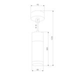 LED светильник подвесной в стиле лофт 50135/1 LED хром/черный, LED