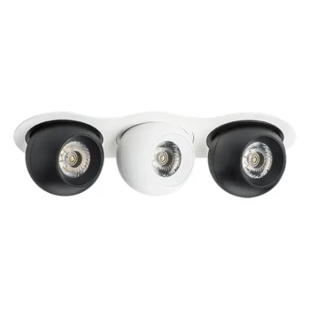 i636726272 Светильник INTERO LED 9W*3 850LM*3 24G БЕЛЫЙ/ЧЕРНЫЙ 3000K (217636+217072+217062+217072)