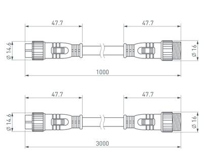 Коннектор питания ARL-LINE-3pin-3000-CON-MF (230V) (Arlight, IP66 Пластик, 3 года)