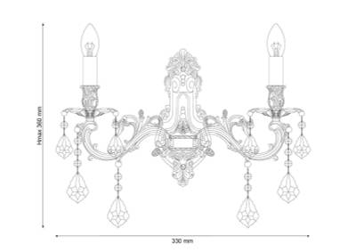 Бра Lucia Tucci BARLETTA W122.2 coffe gold