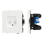 Механизм компьютерной розетки двойной SCT-TENDO-MPC2-SFPL-WH (RJ-45, CAT6) (Arlight, -)