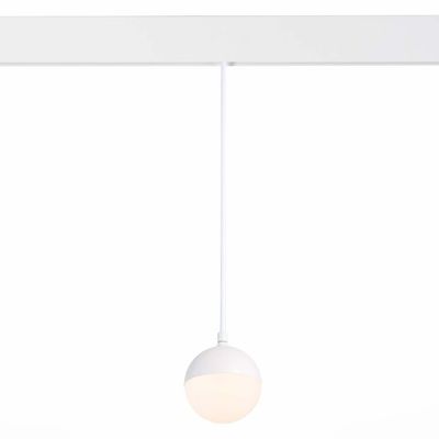 ST358.533.07 Магнитный трековый светильник подвесной белый LED 1*7W 3000K 520Lm Ra>80 120° IP20 D90xH90 48V