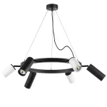 LR016873363 Люстра RULLO 6х50W GU10 ЧЕРНЫЙ/БЕЛЫЙ (571016+214487-3+214436-3)