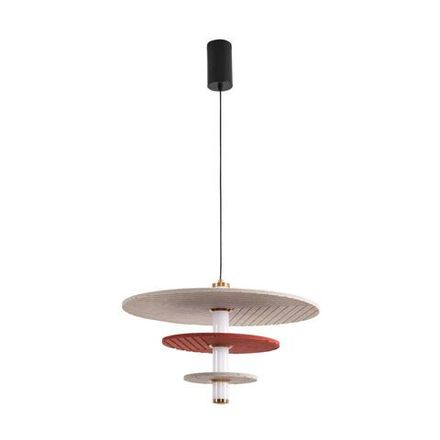 8296/11AL LEDIO черный/бежевый/бурый, металл/фетр/акрил Подвес LED 11W 3000K 220V FELTA