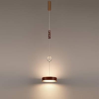 5450/32LB L-VISION ODL_EX26 коричневый/античная бронза/металл/керамика/хрусталь/акрил Подвес LED x 32W 2000К/3000K/4000K/переключ. RIVERA