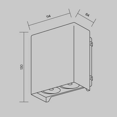 Настенный светильник (бра) Shell 3000K 15Вт IP 54, O570WL-L20B3K. TM Maytoni