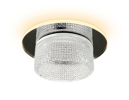 Встраиваемый точечный светильник TN350 CH/CL хром/прозрачный GU5.3+3W (LED WHITE) D95*45