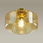 4747/1C PENDANT ODL21 409 янтарный/бронзовый Светильник потолочный E27 1*60W BINGA
