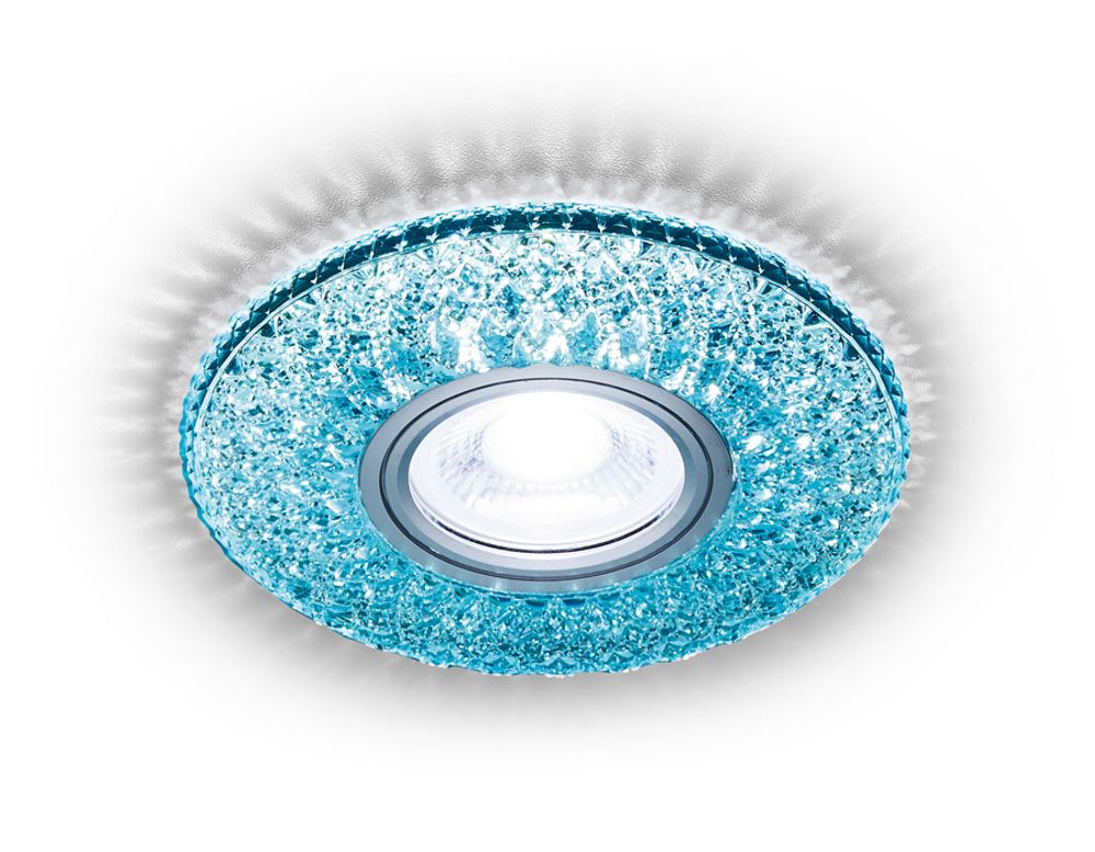 Встраиваемый точечный светильник со светодиодной лентой S333 BL/WH хром/лазурный/MR16+3W(LED WHITE 4200K) Встраиваемый точечный светильник со светодиодной лентой S333 BL/WH хром/лазурный/MR16+3W(LED WHITE 4200K)