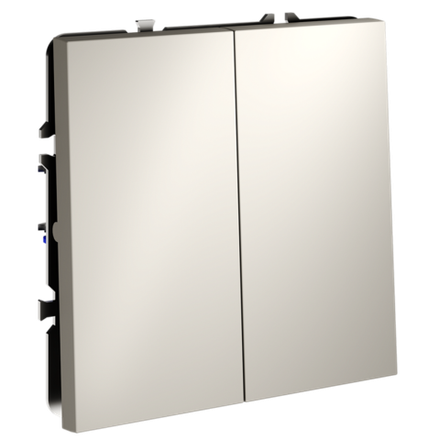 VLS020503 Перекрестный переключатель встраиваемый VOLTUM S70 двухклавишный 10А, (кашемир). (ТМ Maytoni)