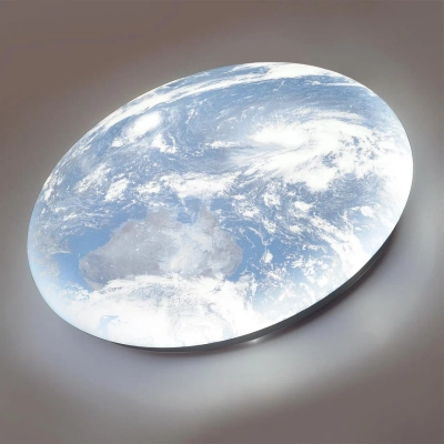 3085/CL PALE SN 118 Светильник пластик/белый/синий LED 30Вт 4000К D330 IP43 SPACE