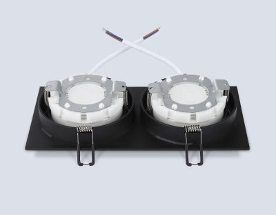 Светильник встраиваемый TN51827/2 BK черный GX53/2 max 15W 215*110*39