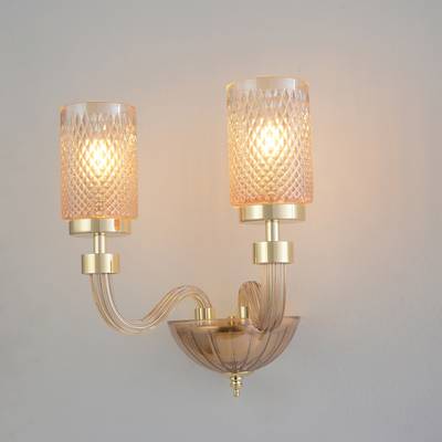 Бра Crystal Lux SILVESTRO AP2 AMBER 2971/402