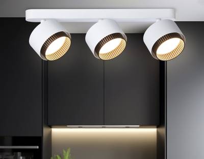 Светильник накладной TN71291/3 WH/BK белый/черный GX53/3 max 12W 400*95*137