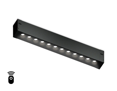 Светильник светодиодный диммируемый для шинопровода Magnetic 220V GL1302 BK черный IP20 12W 3000K-6400K 24° 232*25*42 (Без ПДУ)