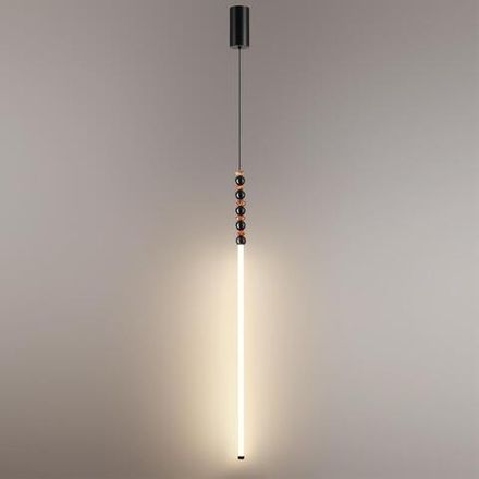 7187/12L HIGHTECH ODL26 Подвесной светильник черный/акрил/агат/металл IP20 LED 12W 3500K 220V MONELLA