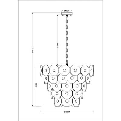 Подвесная люстра Arte Lamp LAMBRUSCO A4069LM-13AB, 13хE14