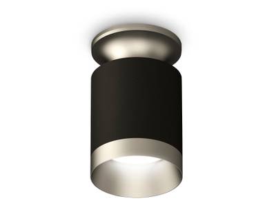 Комплект накладного светильника XS6302140 SBK/MCH черный песок/хром матовый MR16 GU5.3 (N6904, C6302, N6133)