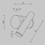 Настенный светильник (бра) Utility 3000K 3Вт, MOD433WL-L3B3K1. TM Maytoni