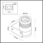 6648/6WL NATURE ODL24 725 черный/металл Фасадный светильник IP67 LED CREE 6W 4000K AC85-265V STIMA