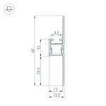 Профиль ARH-PLINTUS-FANTOM-2000 BLACK (Arlight, Алюминий)