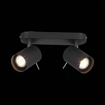 SL597.401.02 Спот ST-Luce Черный, Хром/Черный GU10 LED 2*3W