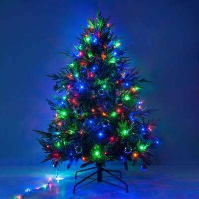 Новогодняя гирлянда нить мульти 5м IP20 400-001 мульти