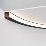 Радиусный профиль 35x35 Ø1500мм внутренний 1/4 круга черный, ALM-3535R-B-IN-90°-1.5M. TM Maytoni