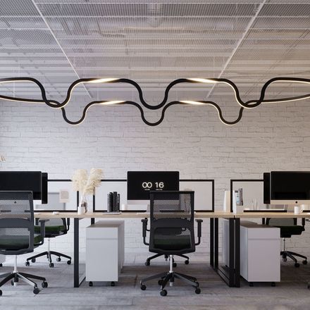 Профиль SL-ARC-3535-D320-W90 BLACK (260мм, дуга 1 из 4) (Arlight, Алюминий)