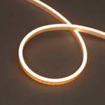 Лента герметичная WAVE-SIDE-PU-A120-06x12mm 24V Warm2700 (8 W/m, IP68, 5m, wire x2) (Arlight, Вывод прямой, 3 года)