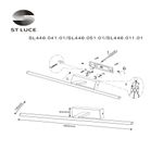 SL446.011.01 Подсветка для картин ST-Luce Хром/Белый LED 1*8W 4000K