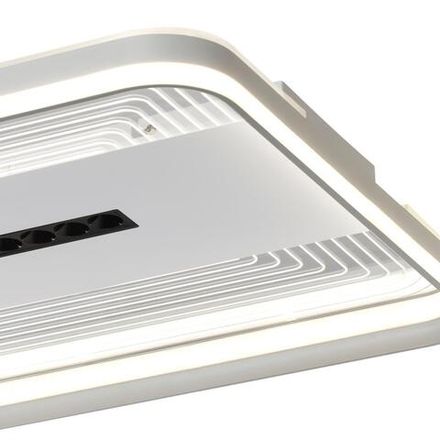 7664/110LS MITRA LED SN Светильник пластик/белый LED 110Вт 3000-4000-6000K 480х480 IP20 пульт ДУ SOLAR