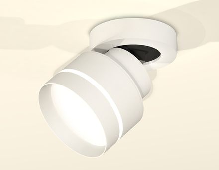 Комплект накладного поворотного светильника с акрилом XM8101025 SWH/FR белый песок/белый матовый GX53 (A2228, A2105, C8101, N8461)