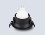 Светильник встраиваемый TN102806 BK черный GU5.3 D81*50