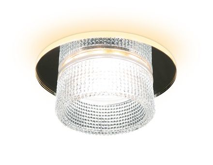 Встраиваемый точечный светильник TN350 CH/CL хром/прозрачный GU5.3+3W (LED WHITE) D95*45