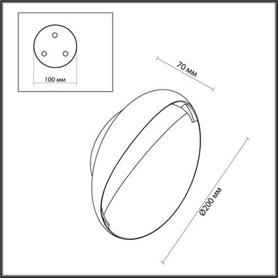 7004/7WL HIGHTECH ODL25 253 Настенный светильник золотой ice crack/акрил IP44 LED 7W Лм 3000K CRI &gt; 90 VELA