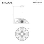SL6016.603.01 Светильник подвесной ST-Luce Красный/Красный LED 1*20W 3000K