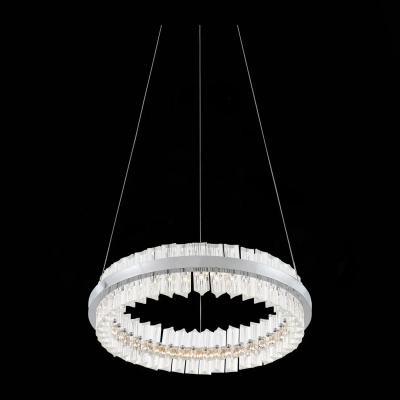 SL383.103.01 Светильник подвесной ST-Luce Хром/Хром, Прозрачный LED 1*34W 3000K