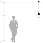 813013 Подвес GLOBO 1х40W E14 champagne gold/white Lightstar