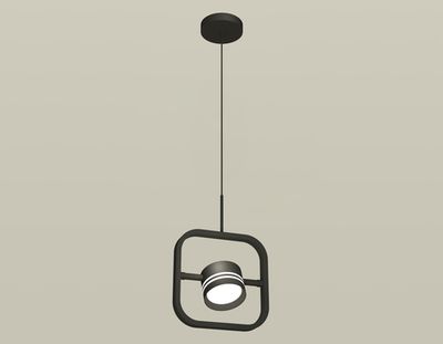 Комплект подвесного поворотного светильника с акрилом XB9119154 SBK/FR черный песок/белый матовый GX53 (C9119, N8478)