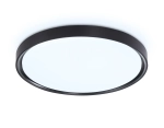 Потолочный светодиодный светильник FZ1248 BK черный IP54 30W 5000K D380*60 (Без ПДУ)