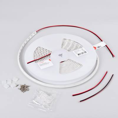 Лента герметичная MICROLED-PW-M288-10mm 24V Day4000 (12 W/m, IP66, 2216, 5m) (Arlight, 5 лет)