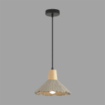 8351/1A SUSPENTIONI LN26 326 черный/серый/бежевый, металл/дерево/цемент Подвес E27 60W 220V EOLIANA
