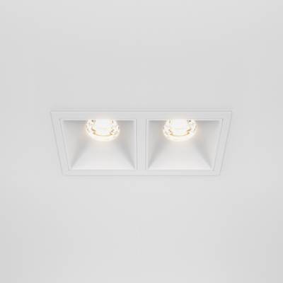 Встраиваемый светильник Alfa LED 3000K 2x10Вт 36°, DL043-02-10W3K-SQ-W. TM Maytoni