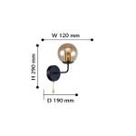 Бра Modestus 2344-1W, 1*E14*40W. ТМ F-Promo