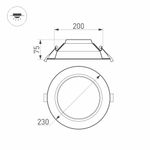 Светильник IM-CYCLONE-R230-30W Warm3000 (WH, 90 deg) (Arlight, IP40 Металл, 3 года)