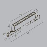 Трековый светильник Points Levity 3000К 5Вт 30°, TR193-1-5W3K-M-B. TM Maytoni