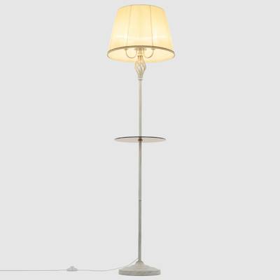 Citilux Вена CL402923T Торшер патина со столиком и кремовым абажуром