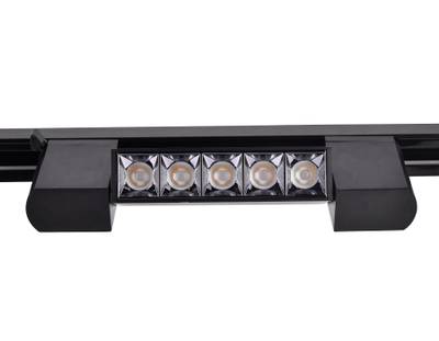 Трековый однофазный светодиодный светильник GL6688 BK черный LED 6W 4200K 24°